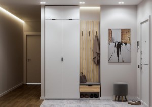 Модульная прихожая Ома (Сантан) Белый